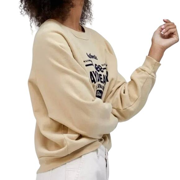 DAYDREAMER x LEE Genuine Quality Sweatshirt in Khaki Size M New w/ Tag MSRP $120 - Picture 4 of 16